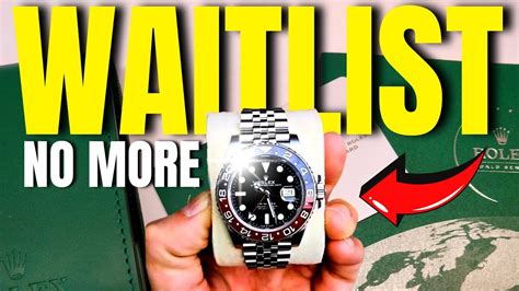 rolex ad waiting list|buy Rolex without waitlist.